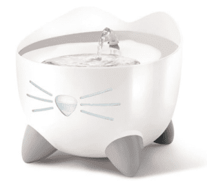 Catit PIXI Drinking Fountain – Cat Water Fountain with Triple Filter and Ergonomic Drinking Options, Stainless Steel